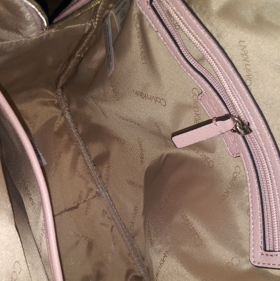 Calvin klein Pebbled leather large Backpack Rose - Picture 3 of 5